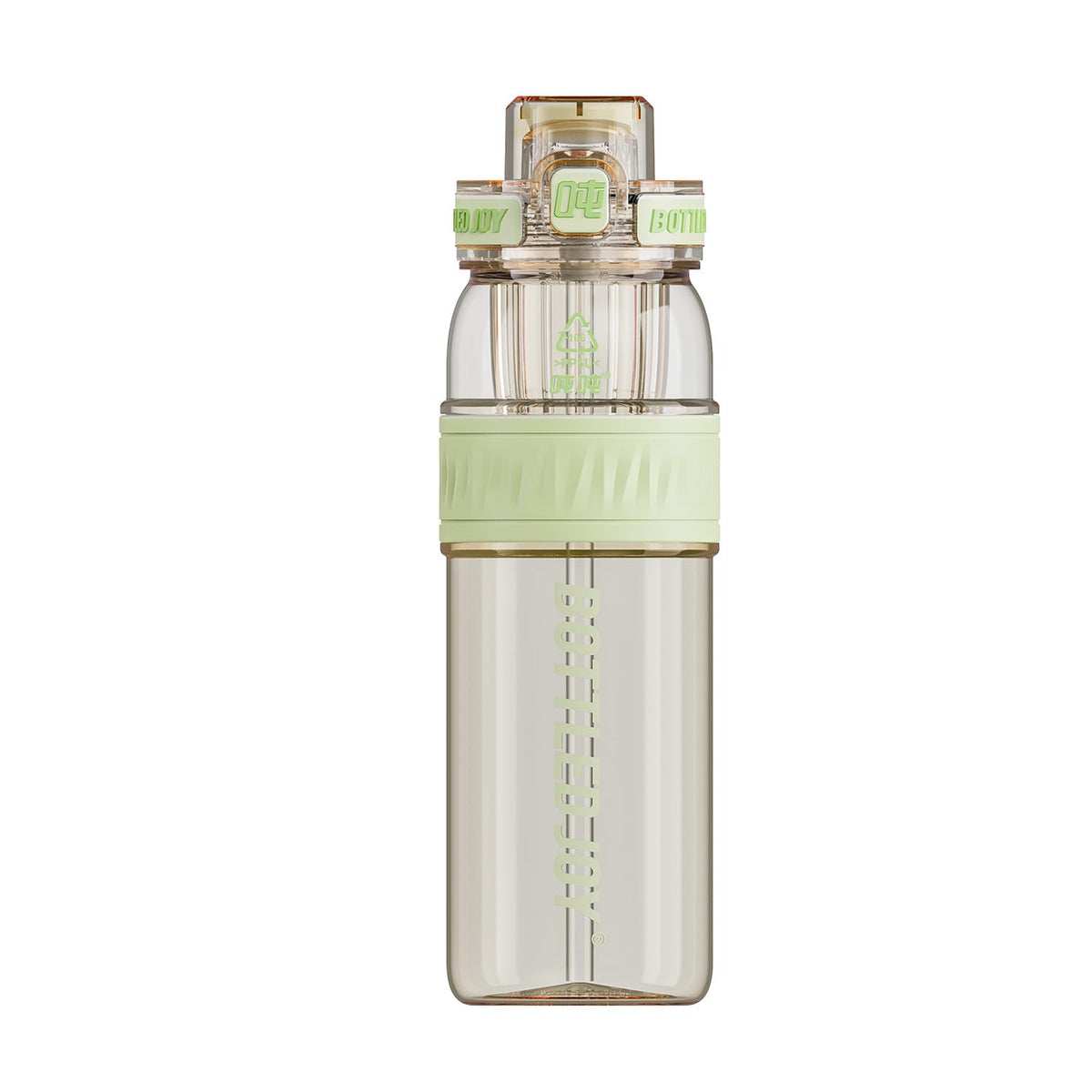 BOTTLE JOY 26oz PPSU Water Bottles with Straw and Strap Double drinking mouth Bottle with Suck and Drink, BPA Free Reusable Sports Water Bottle for Hiking Travelling Running Fitness 750ml (Blue)