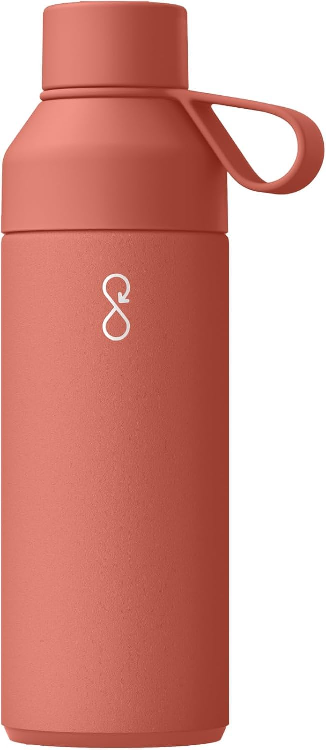 Ocean Bottle Peak 24oz Leak-Proof Steel Water Bottle (Maroon Dusk)