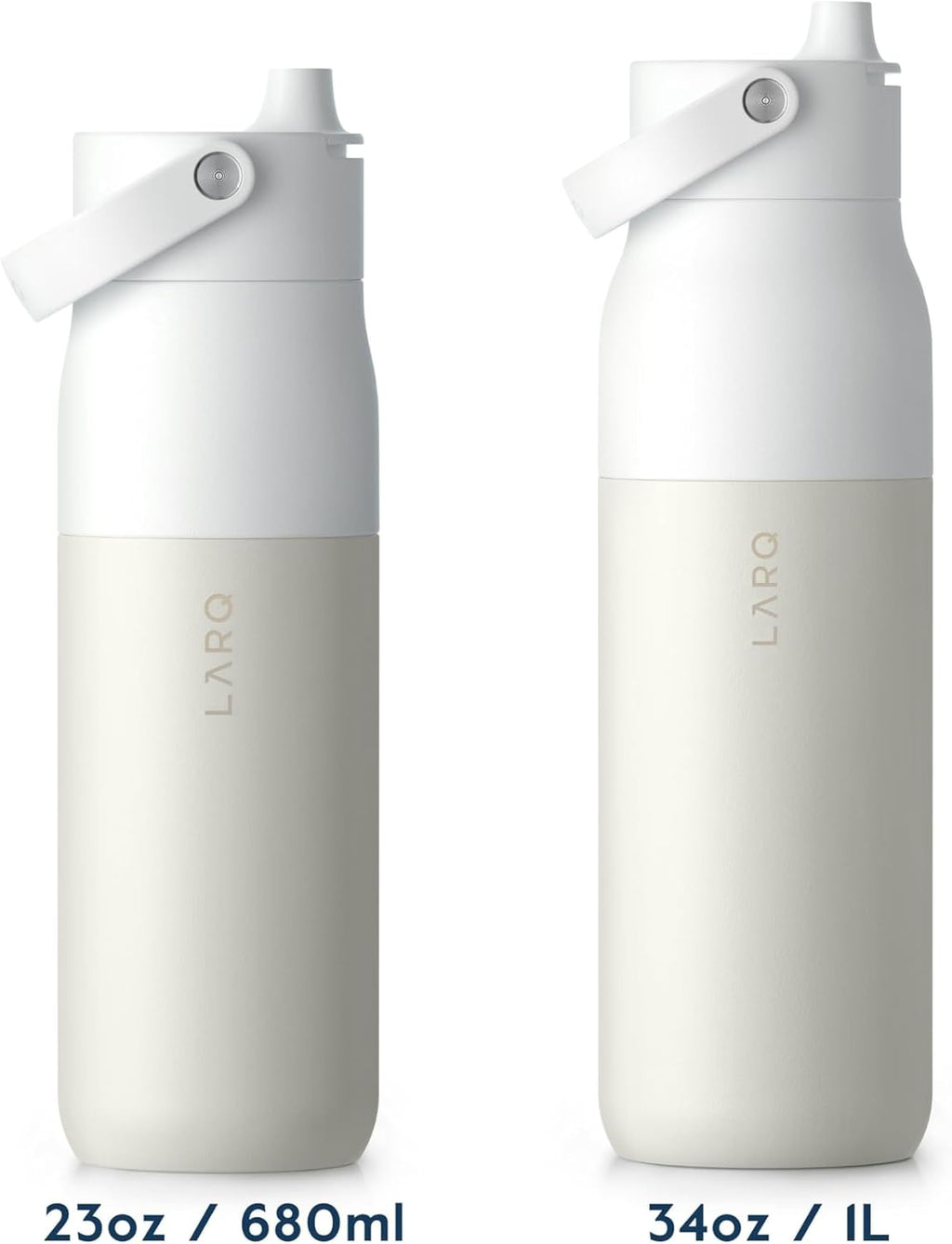 LARQ Jolly Good Gift Set - 3x Bottles Swig Top 34oz - Insulated Stainless Steel Water Bottles With Built-In Silicone Handle | Thermos, BPA Free| Keep Drinks Cold for 24 Hour
