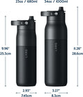 LARQ Summer Swig Set: Bottle Swig Top 23oz Obsidian Black Filter Straw