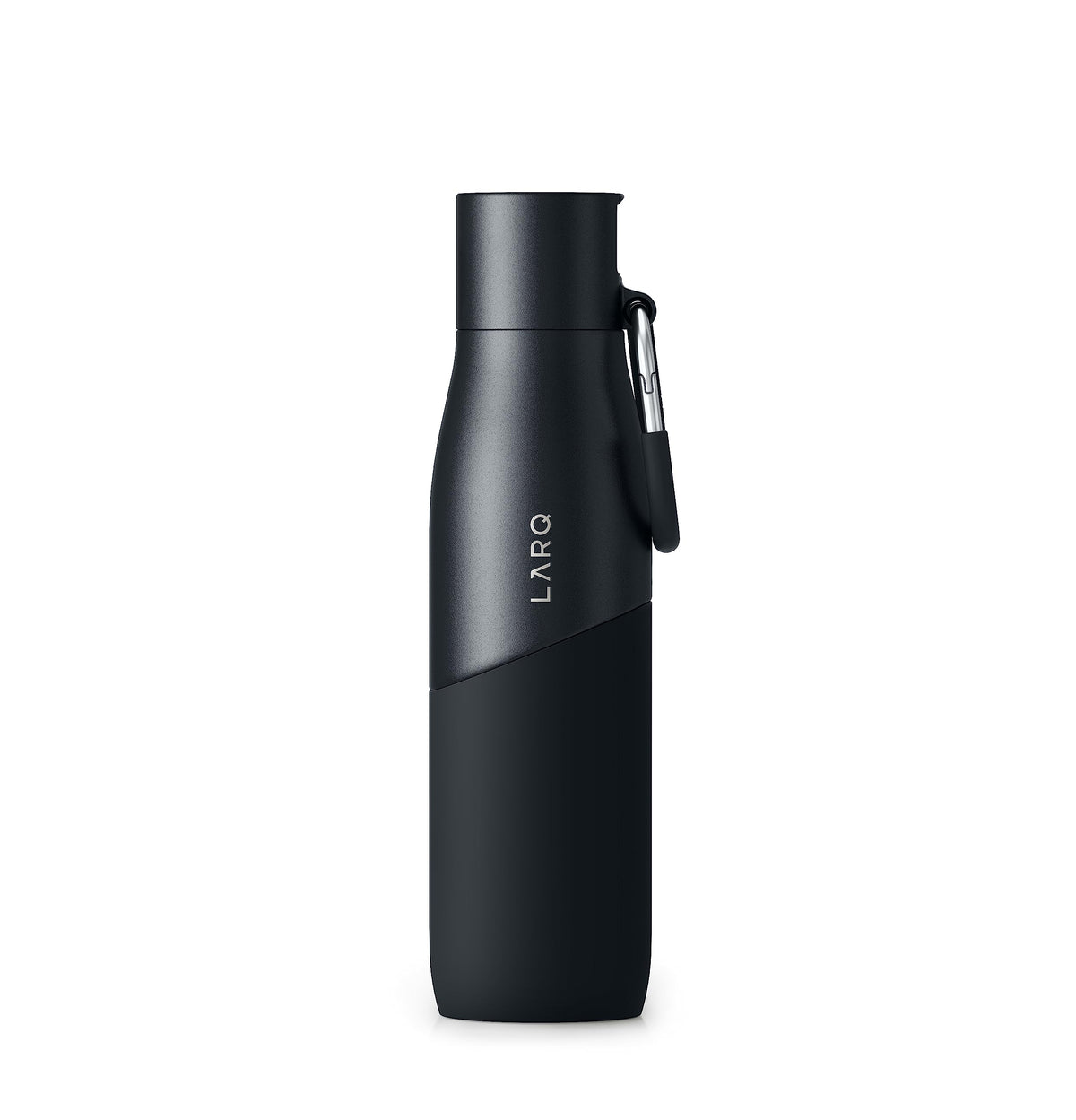 LARQ Bottle Movement Filtered - Lightweight Non-Insulated Stainless Steel Water Bottle BPA Free with Nano Zero Technology and Long-Lasting Filters, Black/Onyx, 32oz