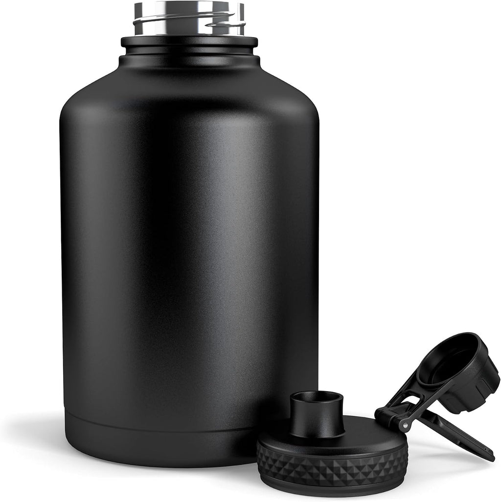 Old Southern Brass Combat Canteen 64oz Tactical Water Bottle – White Digital Camo Military Canteen Style Insulated Stainless Steel Water Jug
