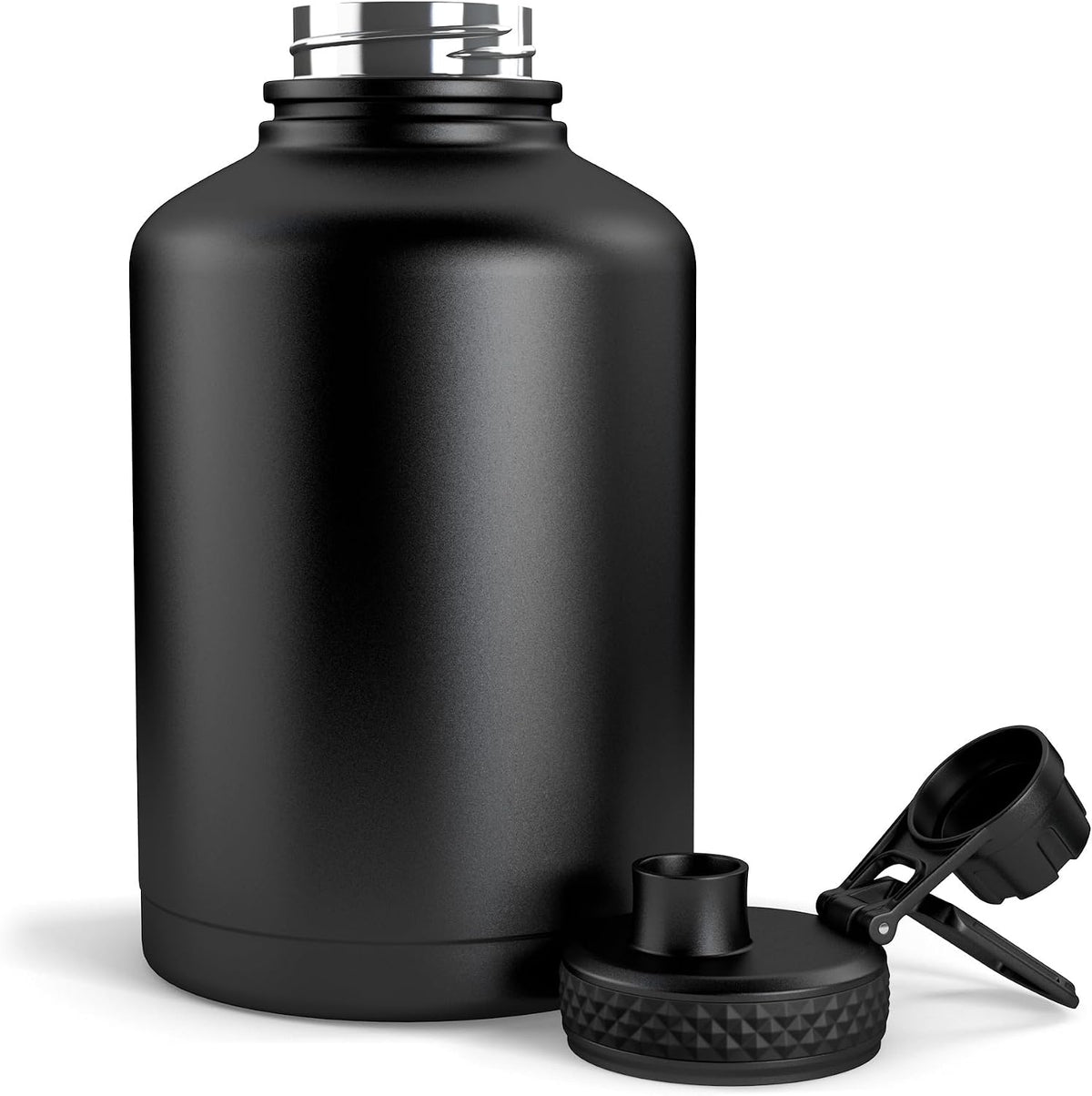 Old Southern Brass Combat Canteen 64oz Tactical Water Bottle – White Digital Camo Military Canteen Style Insulated Stainless Steel Water Jug