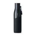 LARQ Bottle Movement Filtered - Lightweight Non-Insulated Stainless Steel Water Bottle BPA Free with Nano Zero technology and long-lasting filters, White/Pebble, 24oz