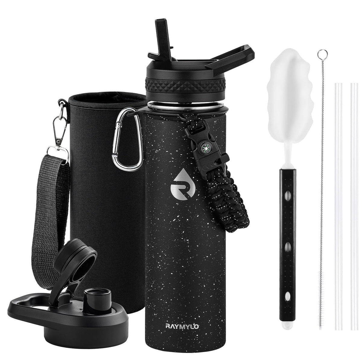 RAYMYLO One Gallon Water Bottle Insulated 128 oz, Stainless Steel