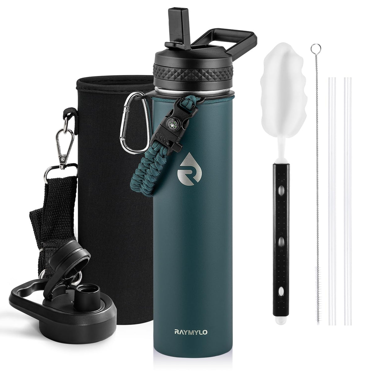 RAYMYLO One Gallon Water Bottle Insulated 128 oz, Stainless Steel